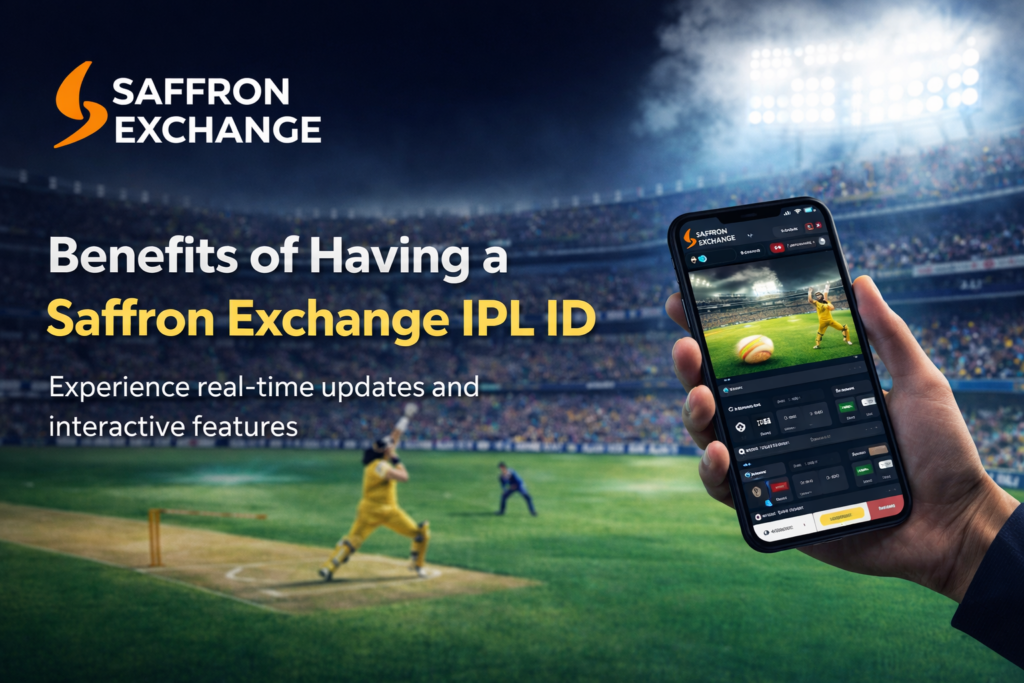 Benefits of Saffron Exchange IPL ID showing live cricket updates on mobile